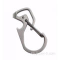 Herramienta de escalada EDC al aire libre Titanium Carabiner Keychain